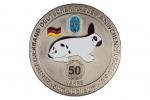 Jubiläums-Medaille 50 Jahre - Rassekaninchen